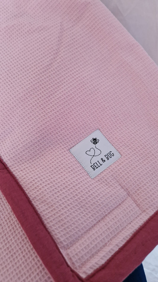 Cotton Car Seat/Stroller Blanket (Pink)